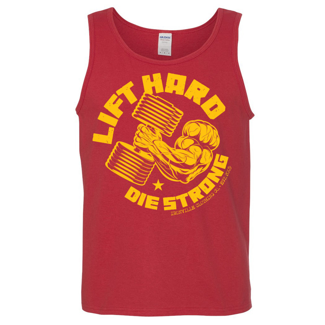 Ironville LIFT HARD Standard Cut Gym Tank Top