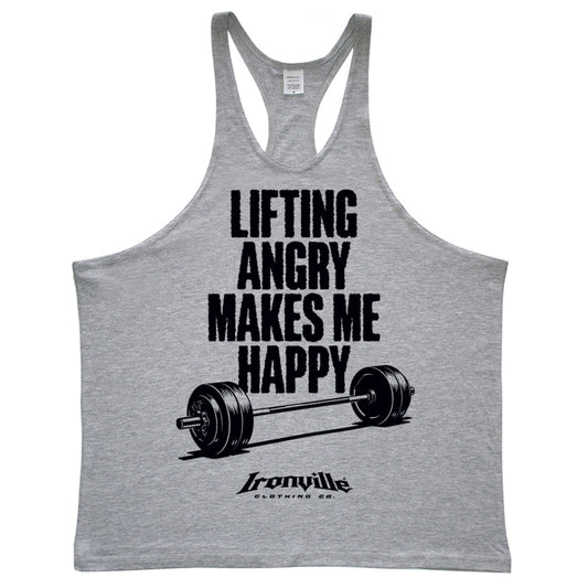 Ironville LIFTING ANGRY Stringer Tank Top