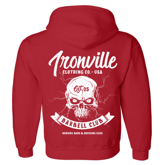 Ironville LIGHTNING BARBELL Pullover Hoodie Sweatshirt