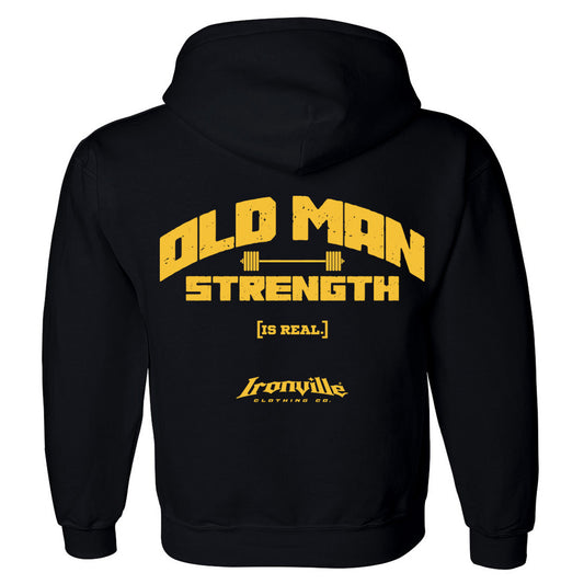 Ironville OLD MAN STRENGTH Pullover Hoodie Sweatshirt