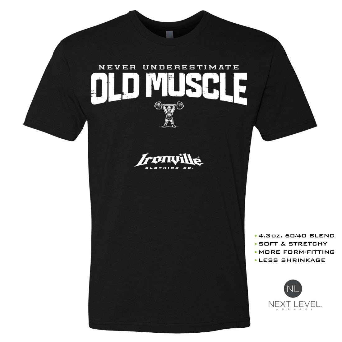 Ironville OLD MUSCLE Soft-Blend Gym Tshirt