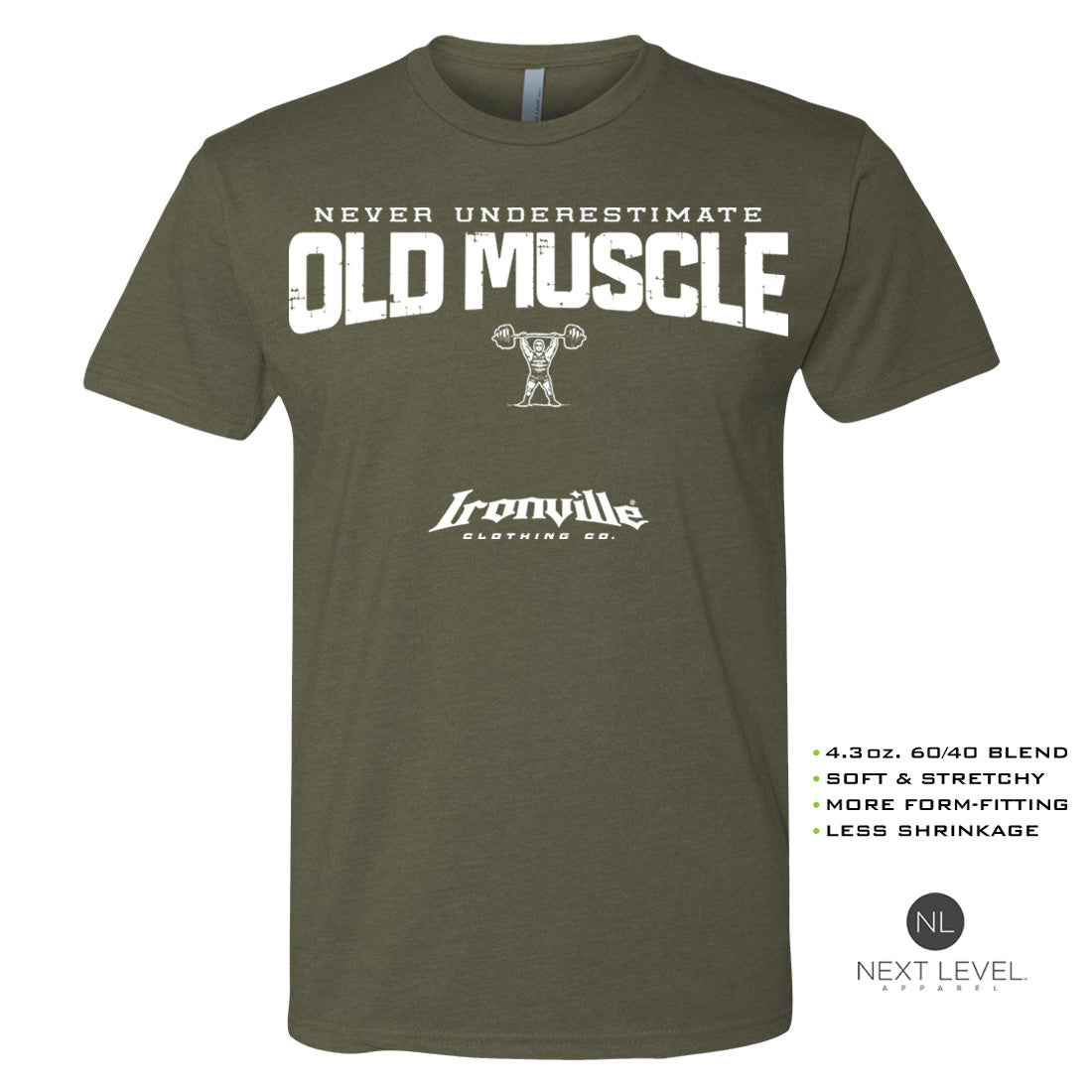 Ironville OLD MUSCLE Soft-Blend Gym Tshirt