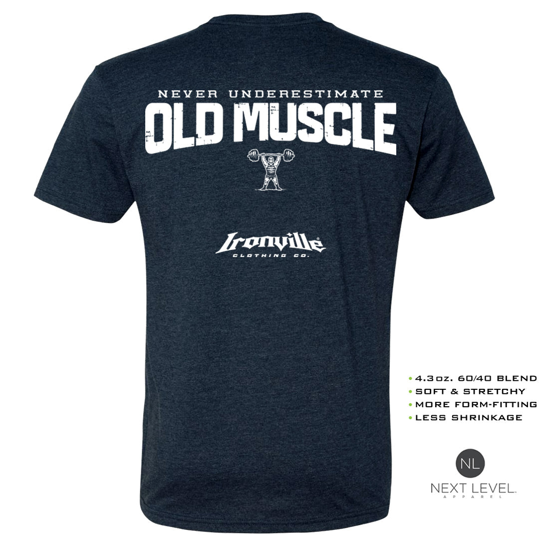 Ironville OLD MUSCLE Soft-Blend Gym Tshirt