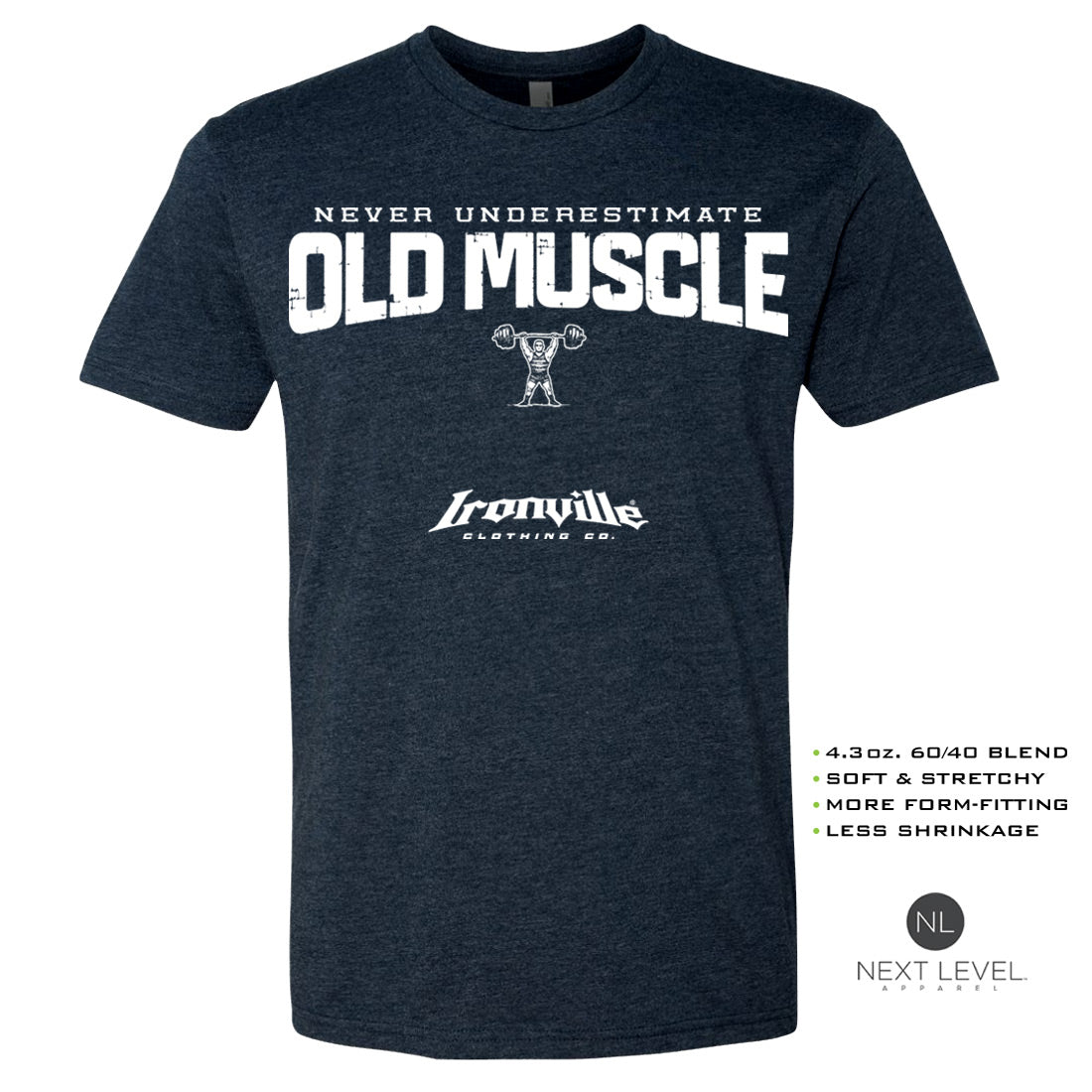 Ironville OLD MUSCLE Soft-Blend Gym Tshirt