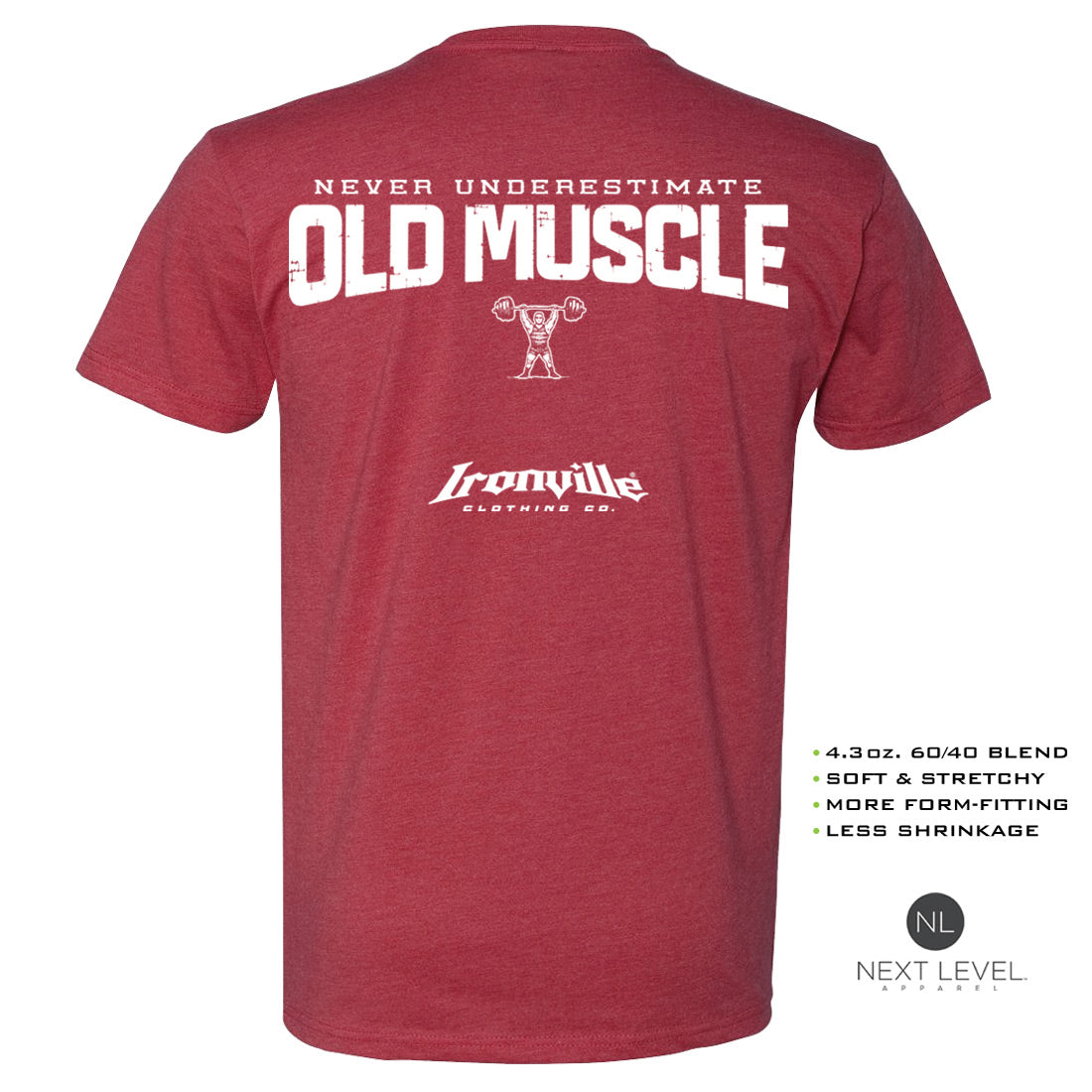 Ironville OLD MUSCLE Soft-Blend Gym Tshirt