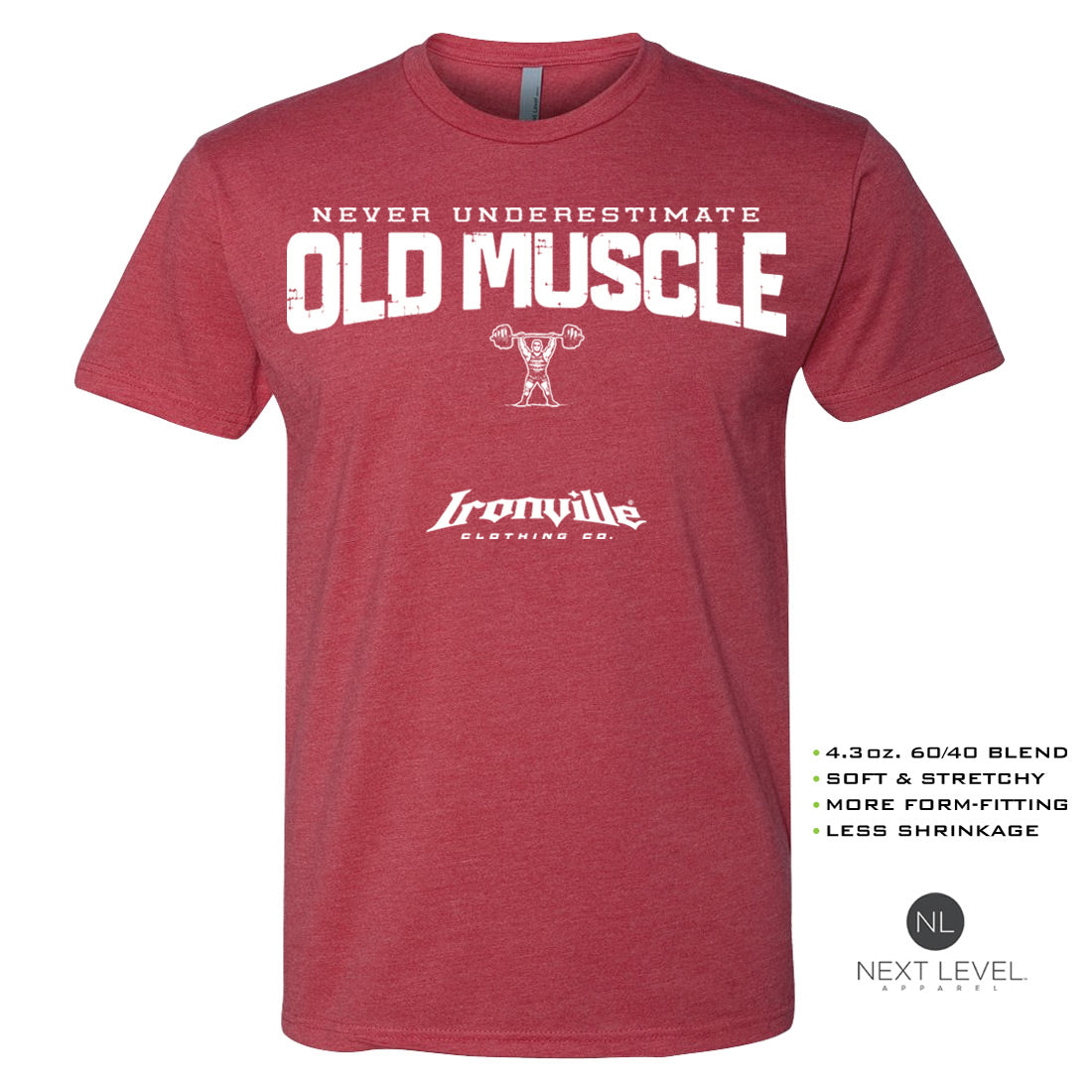 Ironville OLD MUSCLE Soft-Blend Gym Tshirt