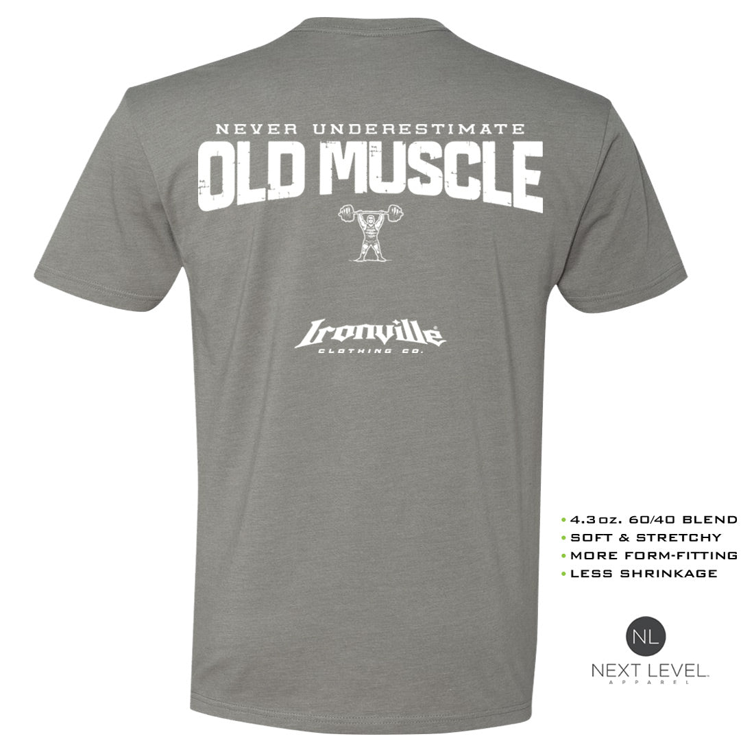 Ironville OLD MUSCLE Soft-Blend Gym Tshirt