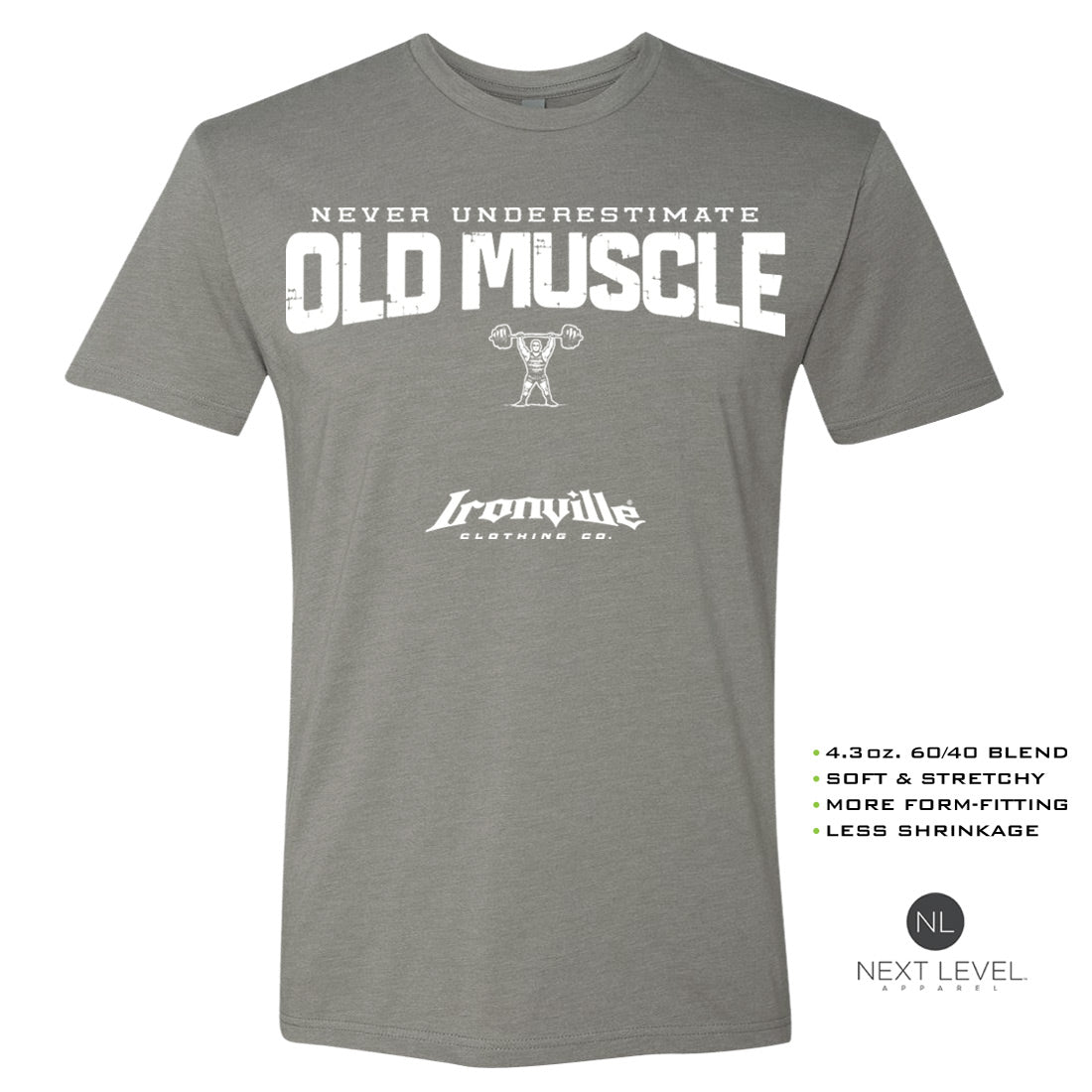 Ironville OLD MUSCLE Soft-Blend Gym Tshirt