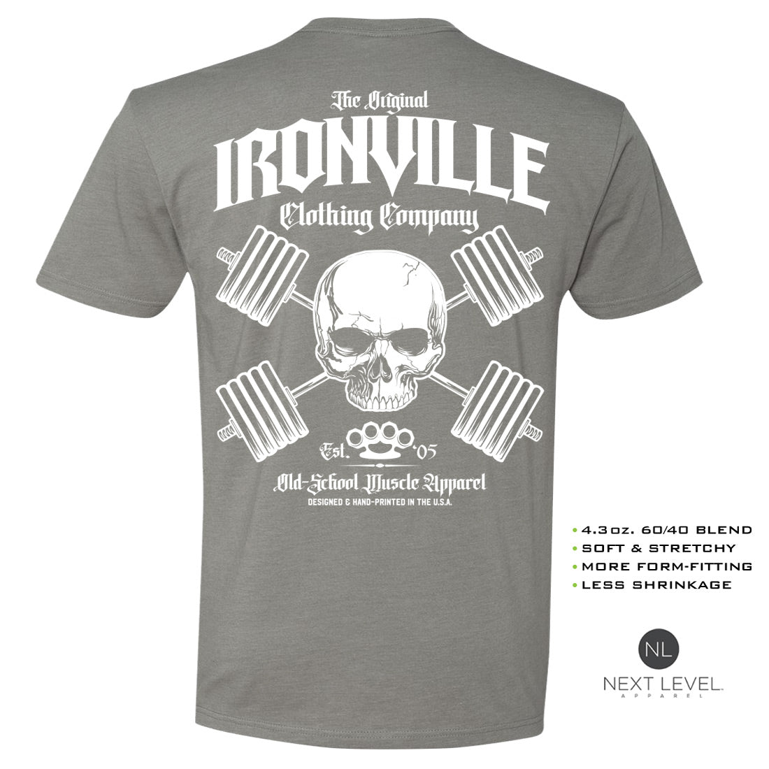 Ironville GYM OUTLAW Soft-Blend Fitted Gym T-shirt