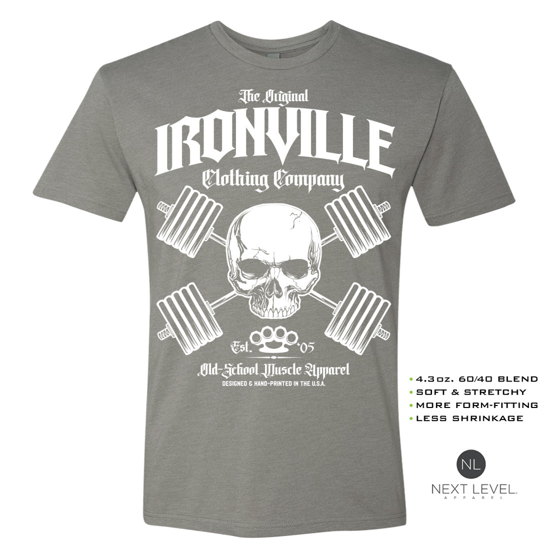 Ironville GYM OUTLAW Soft-Blend Fitted Gym T-shirt