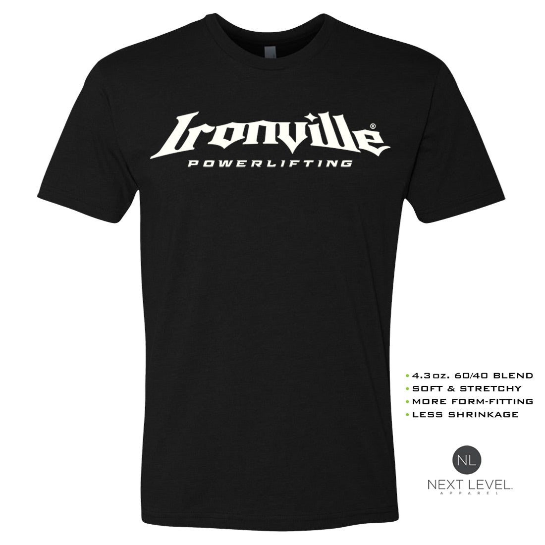 Ironville GYM PITBULL Soft-Blend Fitted Gym T-shirt