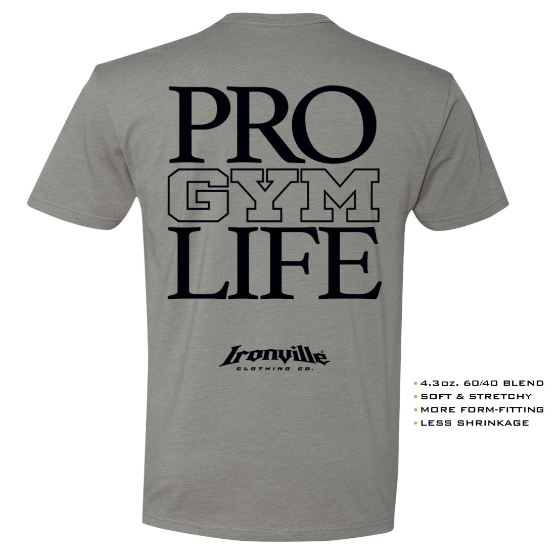 Ironville PRO GYM LIFE Soft-Blend Gym T-shirt