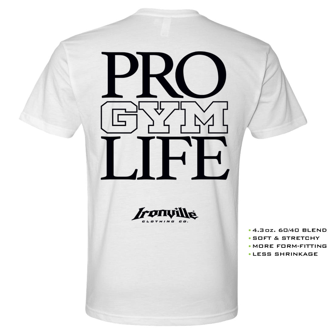 Ironville PRO GYM LIFE Soft-Blend Gym T-shirt