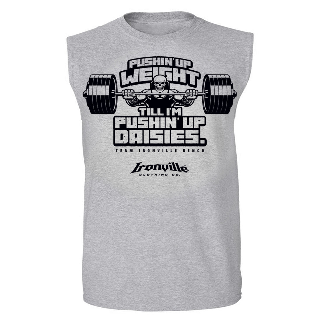 Ironville PUSHIN UP WEIGHT Sleeveless Muscle Tee