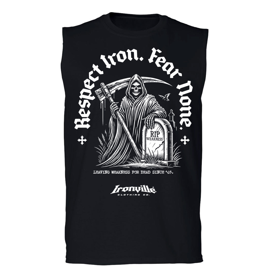 Ironville RESPECT IRON Sleeveless Gym Shirt