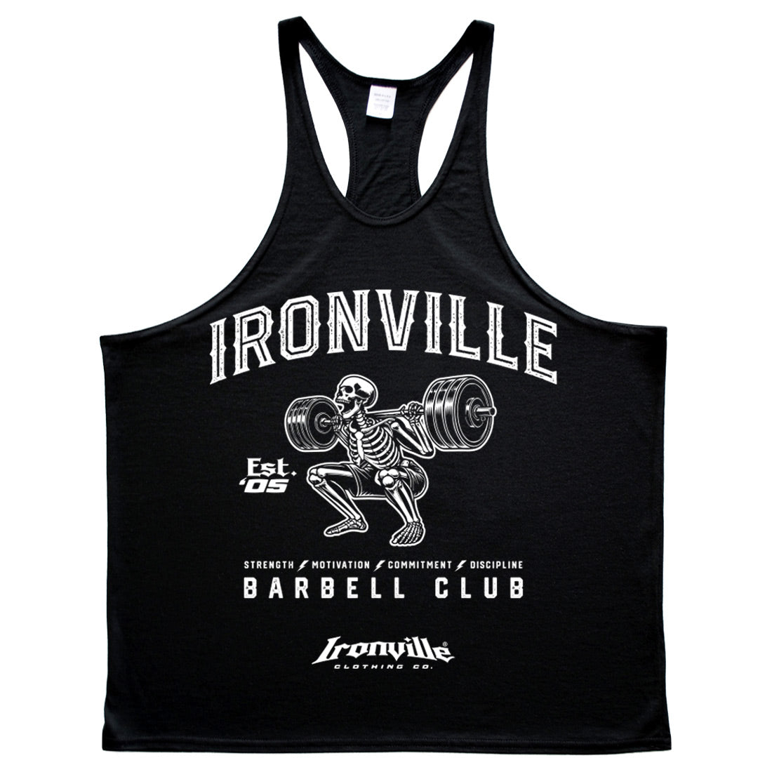 Ironville SKELETON SQUAT Stringer Tank Top