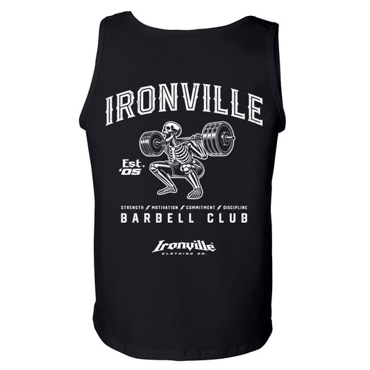 Ironville SKELETON SQUAT Standard Cut Tank Top