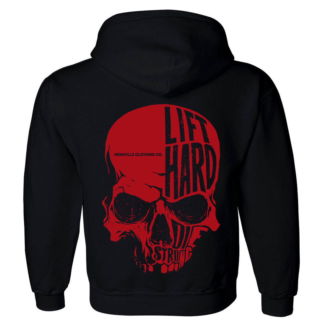 Ironville SKULL HARD Pullover Hoodie Sweatshirt