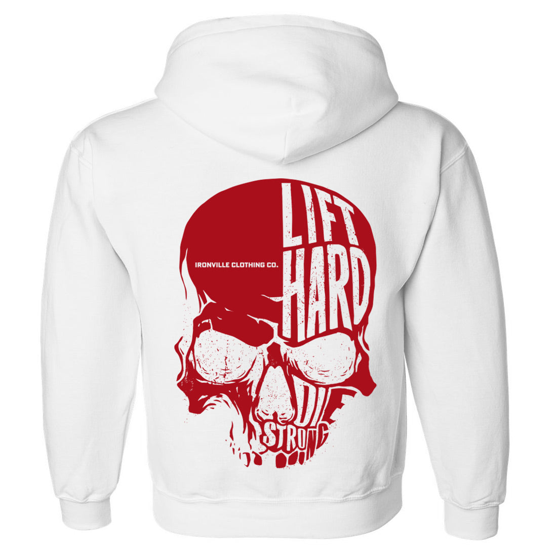 Ironville SKULL HARD Pullover Hoodie Sweatshirt