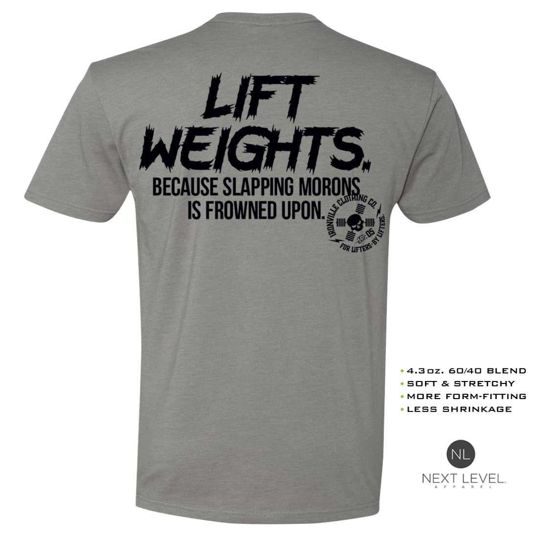 Ironville SLAPPING MORONS Soft-Blend Gym T-shirt