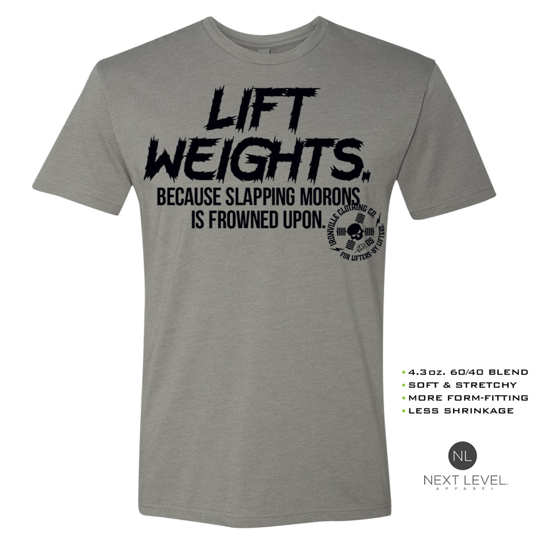 Ironville SLAPPING MORONS Soft-Blend Gym T-shirt