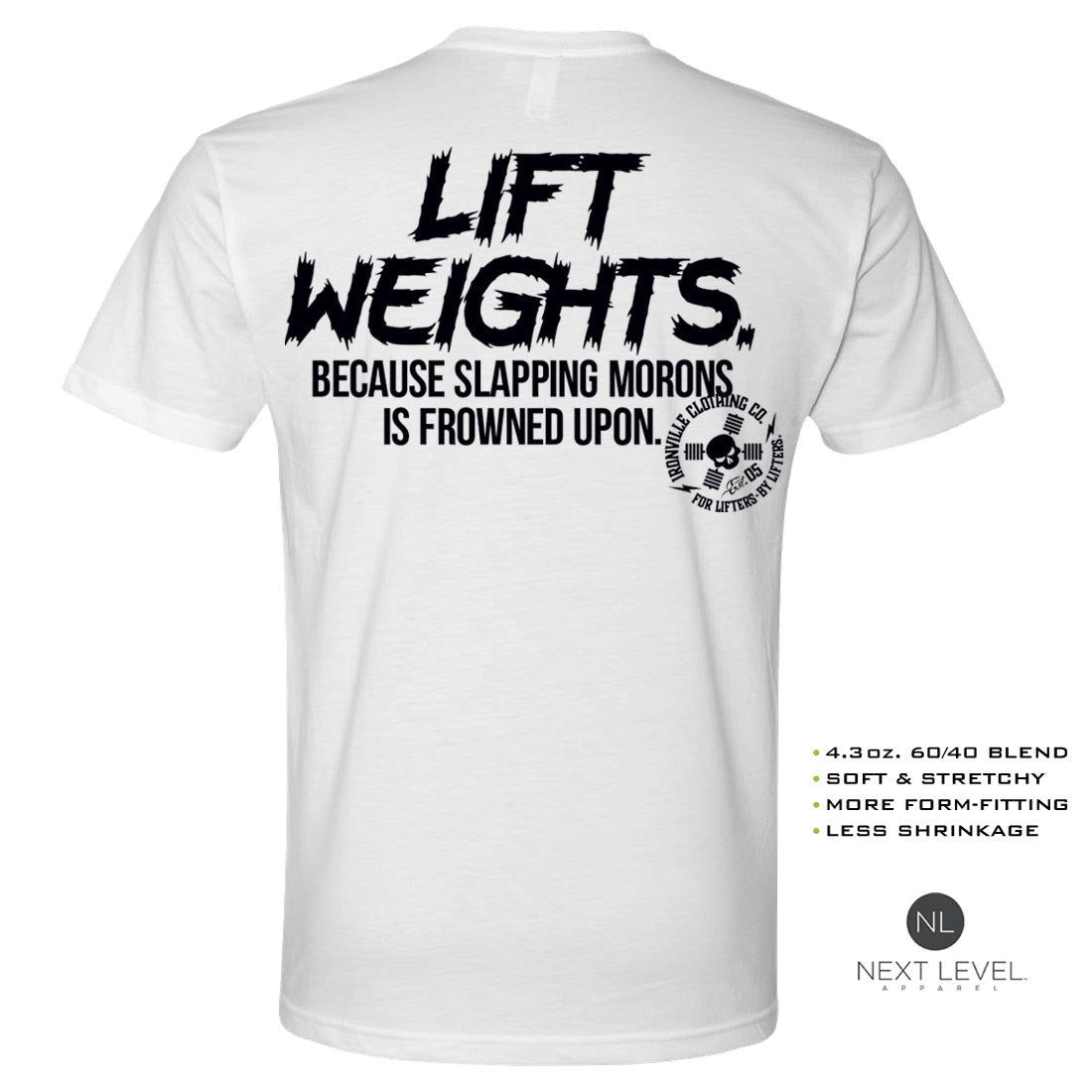Ironville SLAPPING MORONS Soft-Blend Gym T-shirt