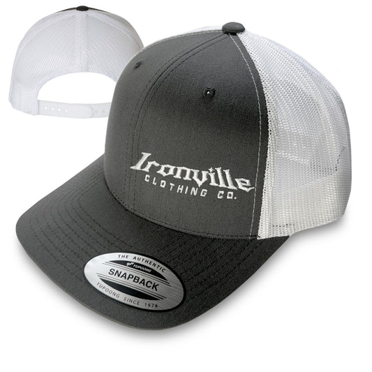 Ironville SNAPBACK TRUCKER CAP - Charcoal/White