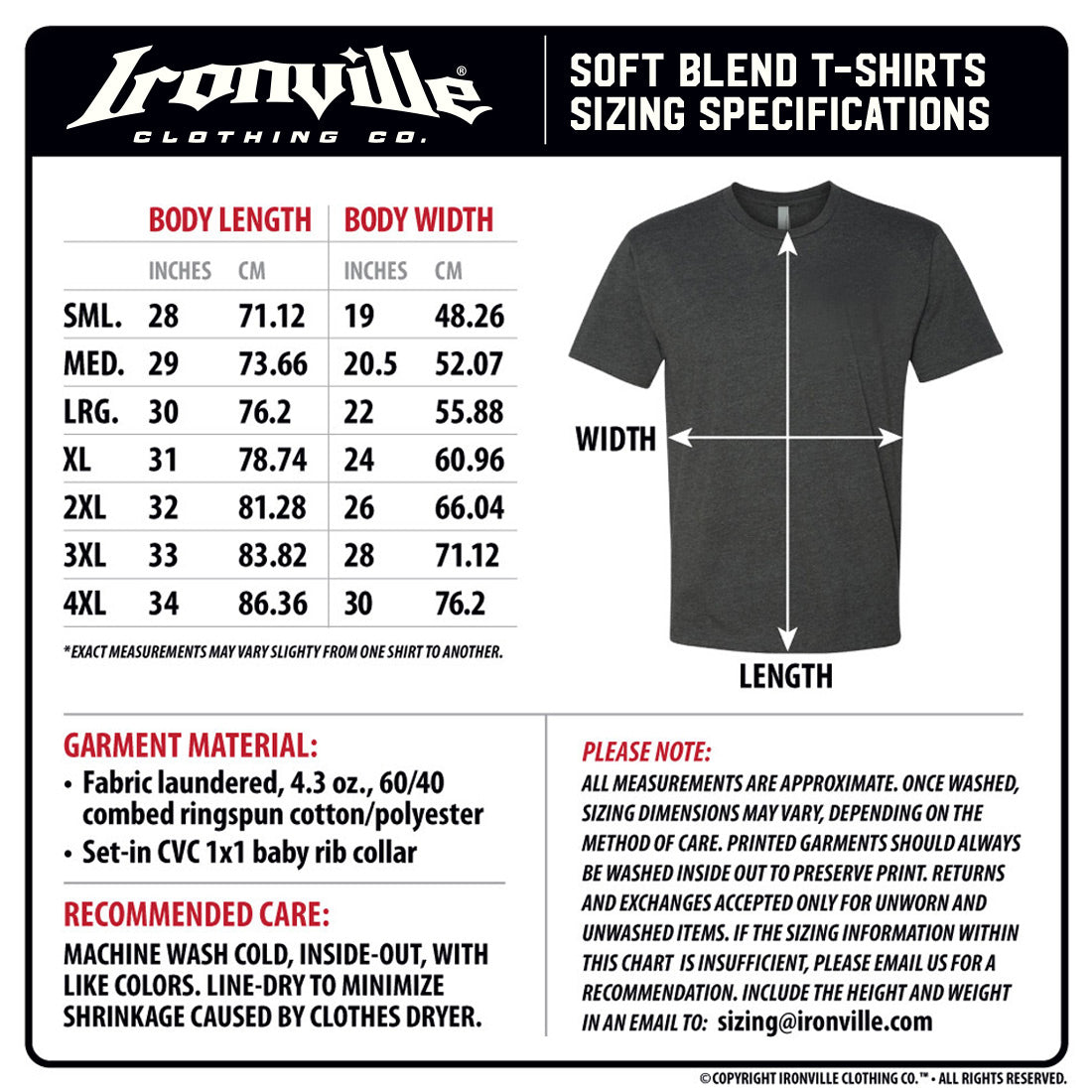 Ironville GYM KING Soft-Blend Fitted Gym T-shirt