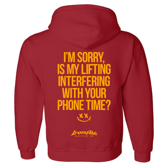 Ironville 'I'M SORRY' Hooded Gym Sweatshirt