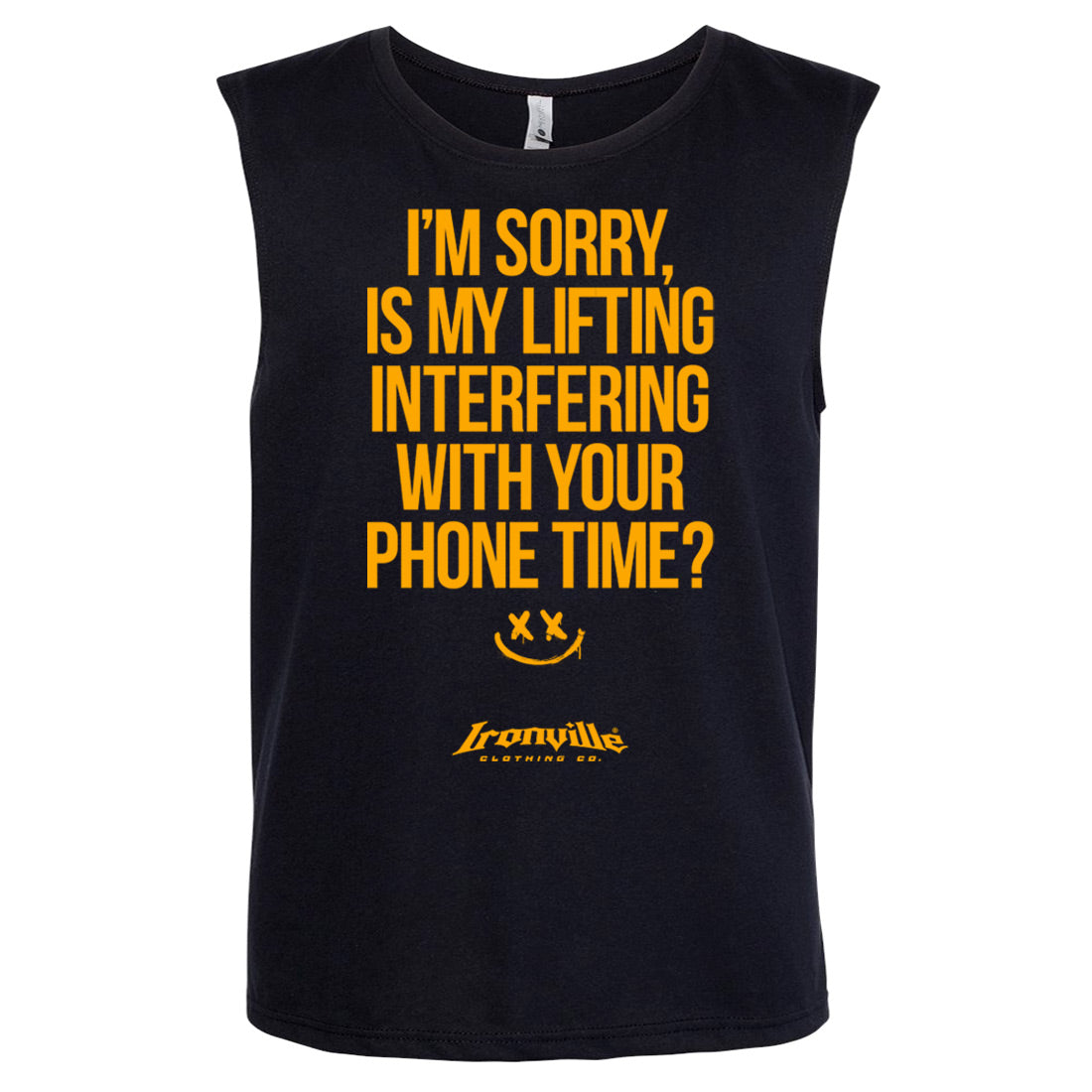 Ironville 'I'M SORRY' Sleeveless Gym T Shirt