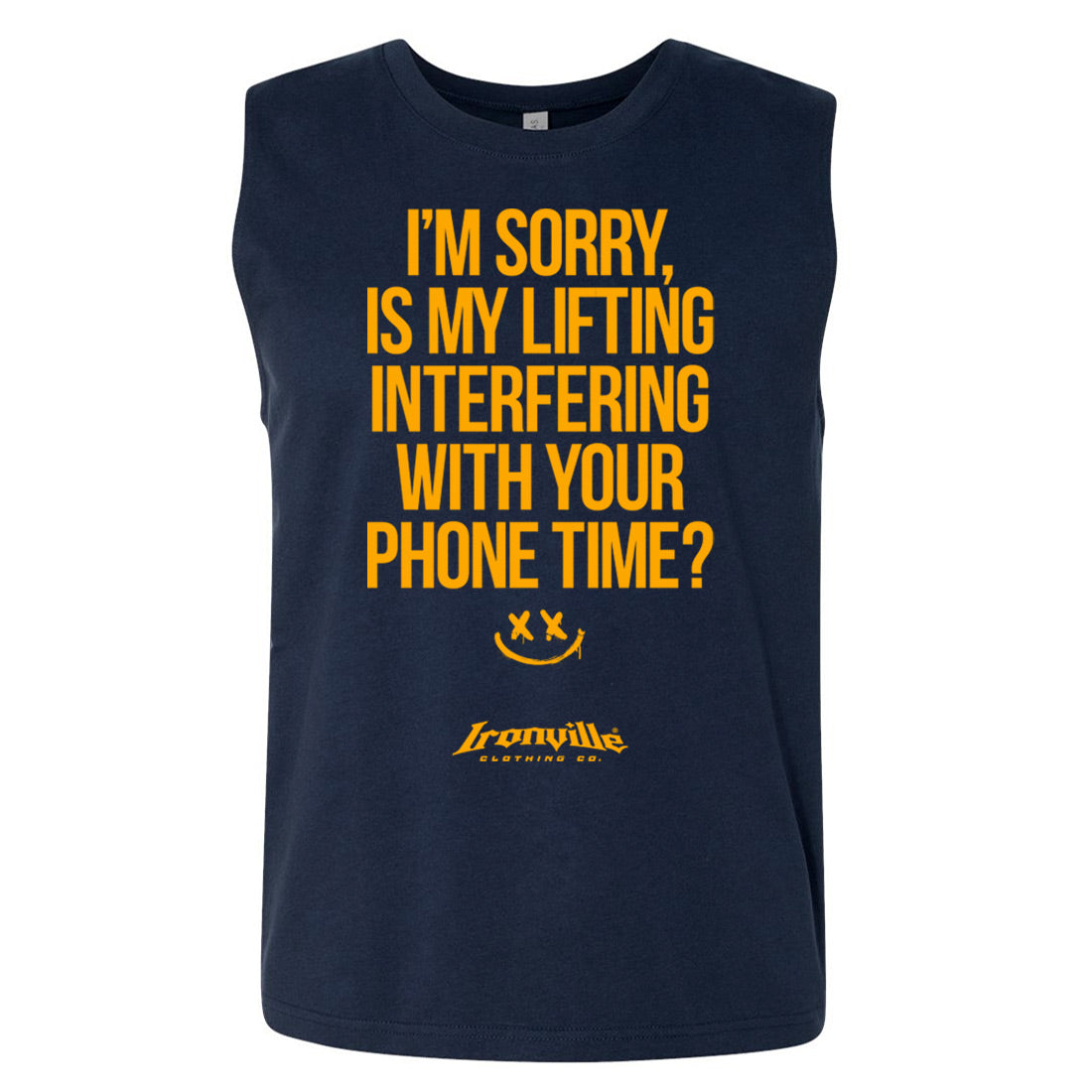 Ironville 'I'M SORRY' Sleeveless Gym T Shirt