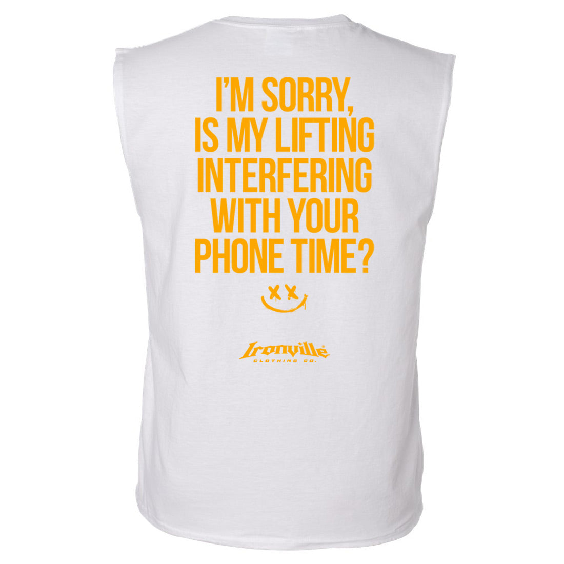 Ironville 'I'M SORRY' Sleeveless Gym T Shirt