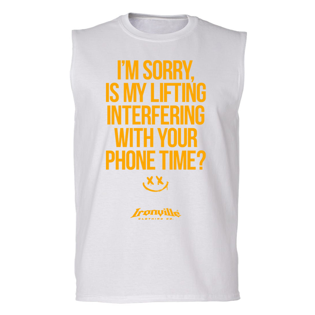 Ironville 'I'M SORRY' Sleeveless Gym T Shirt