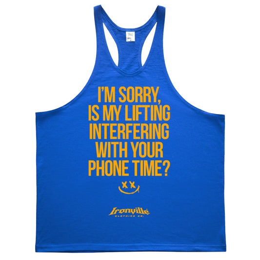 Ironville 'I'M SORRY' Stringer Tank Top
