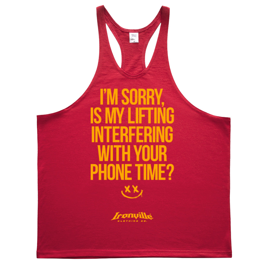 Ironville 'I'M SORRY' Stringer Tank Top