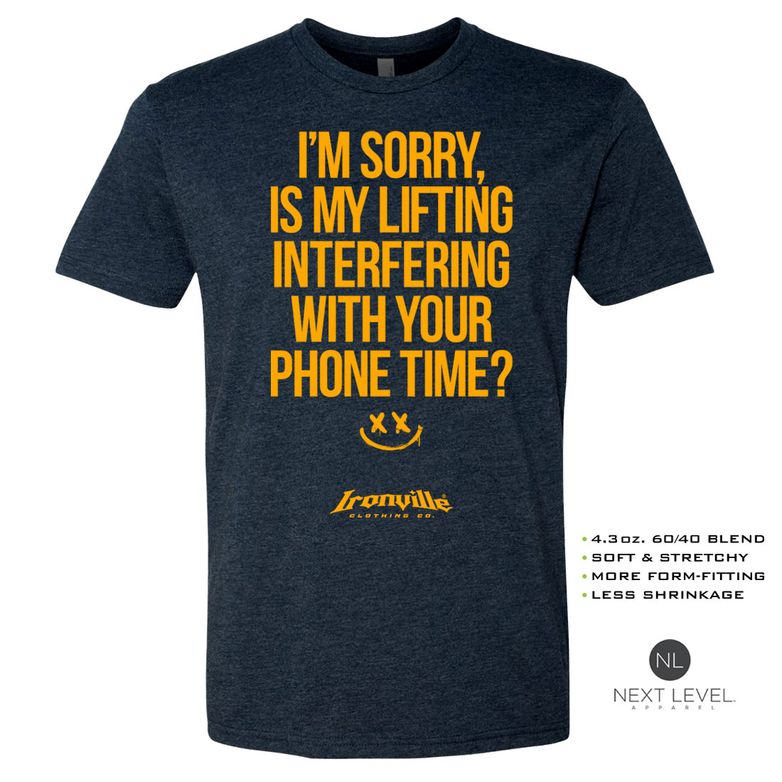 Ironville Clothing 'I'M SORRY' Soft-Blend Gym Tee