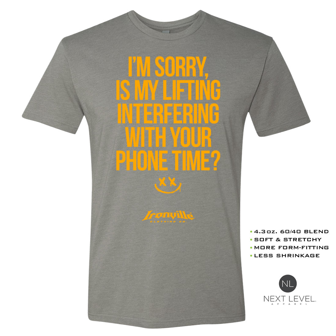 Ironville Clothing 'I'M SORRY' Soft-Blend Gym Tee