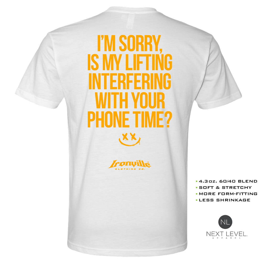 Ironville Clothing 'I'M SORRY' Soft-Blend Gym Tee