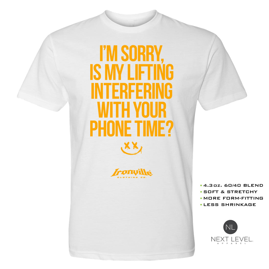 Ironville Clothing 'I'M SORRY' Soft-Blend Gym Tee