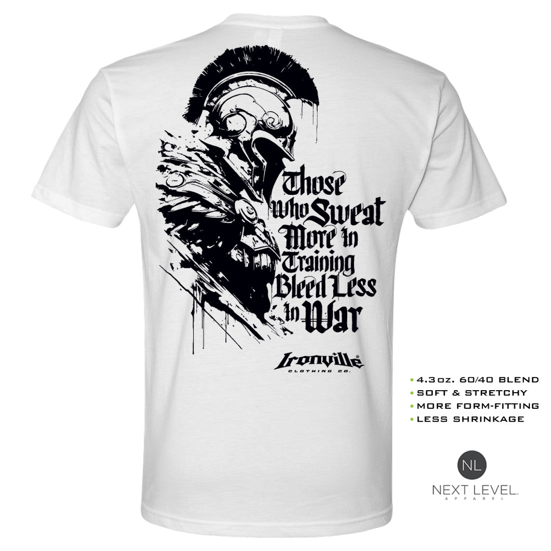 Ironville SPARTAN WARRIOR Soft-Blend Gym T-shirt