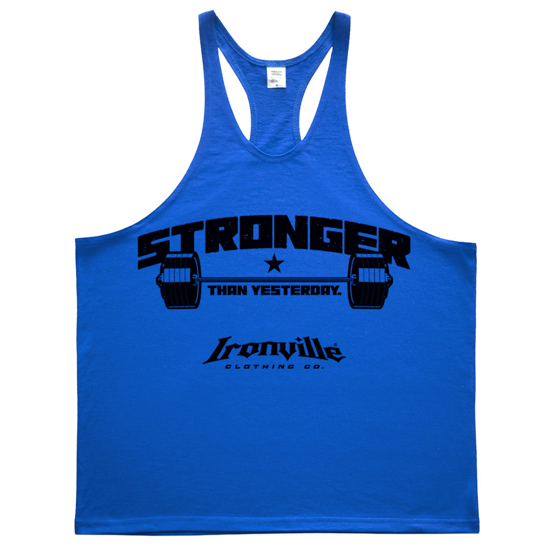 Ironville STRONGER THAN YESTERDAY Stringer Tank Top