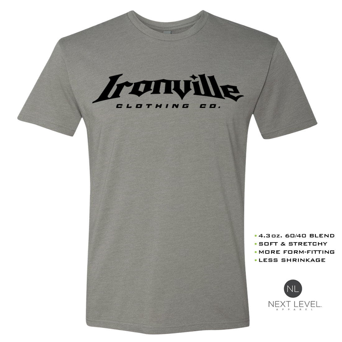 Ironville STATE PRISON Soft-Blend Fitted Gym T-shirt