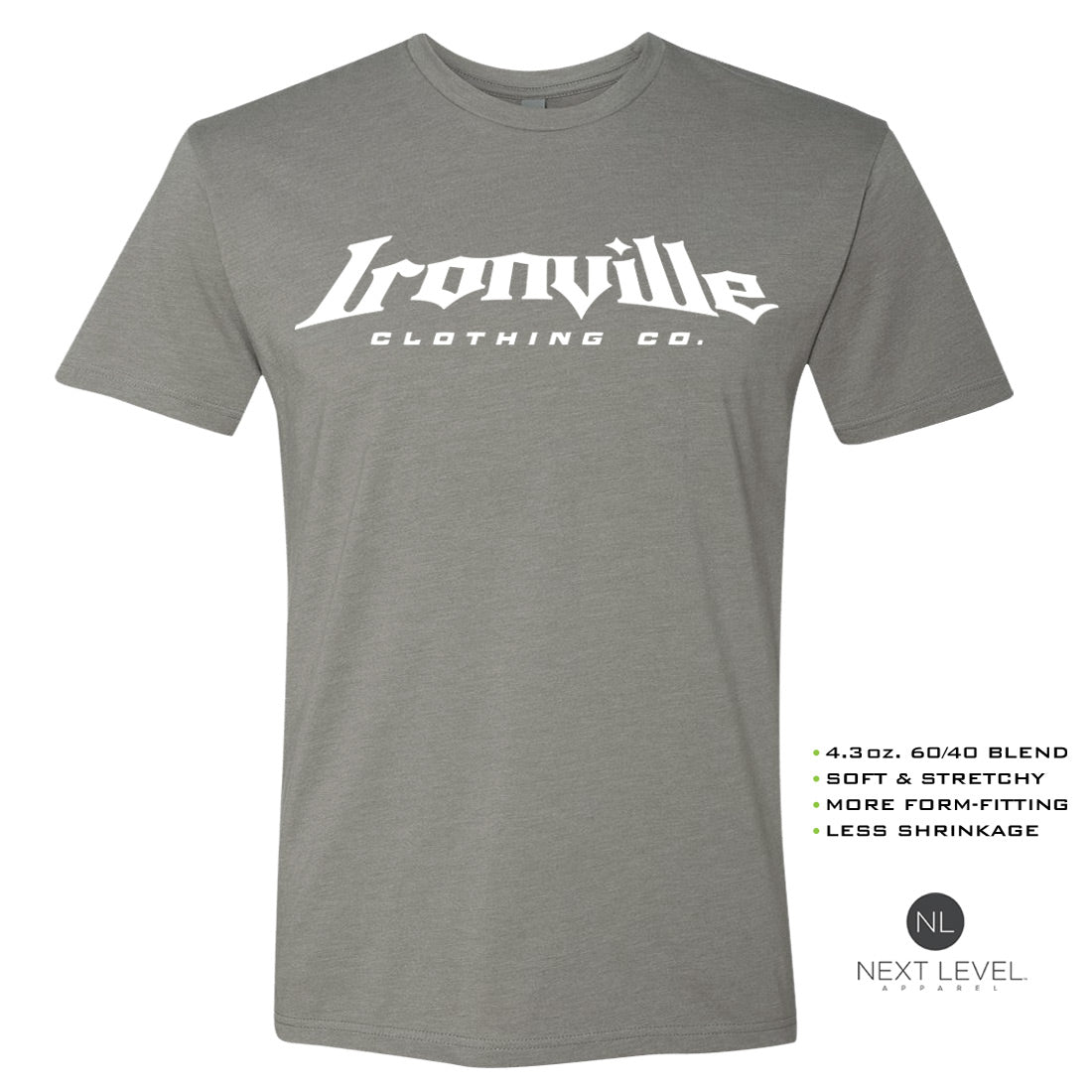 Ironville LIFT HARD Soft-Blend Fitted Gym T-shirt