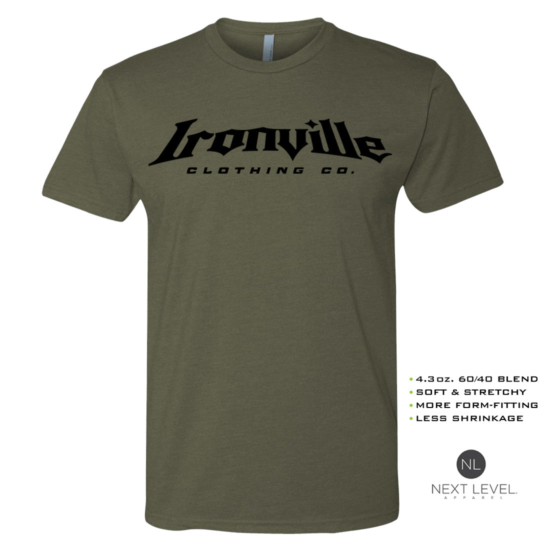 Ironville STATE PRISON Soft-Blend Fitted Gym T-shirt