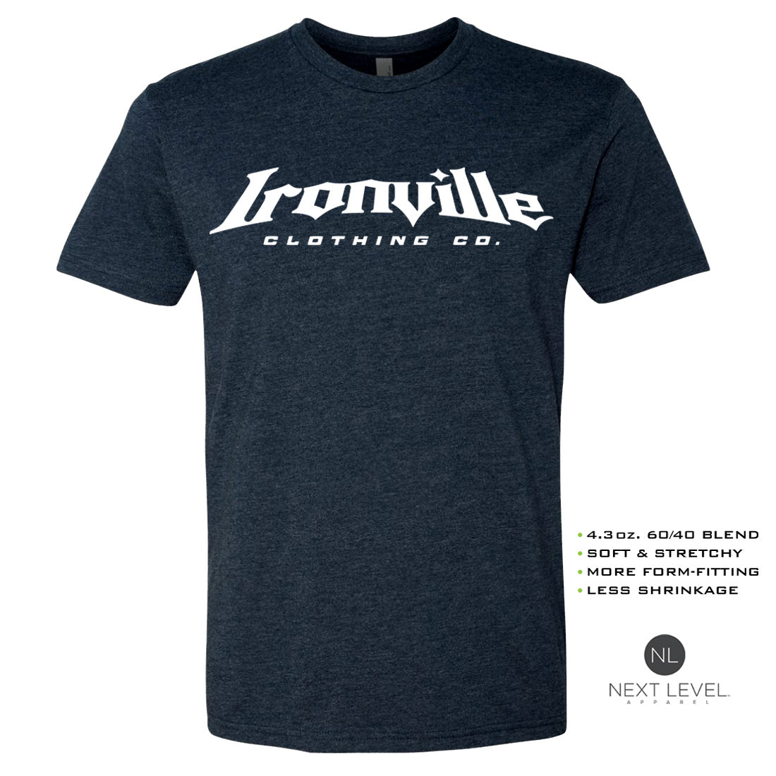 Ironville GYM GORILLA Soft-Blend Fitted Gym T-shirt