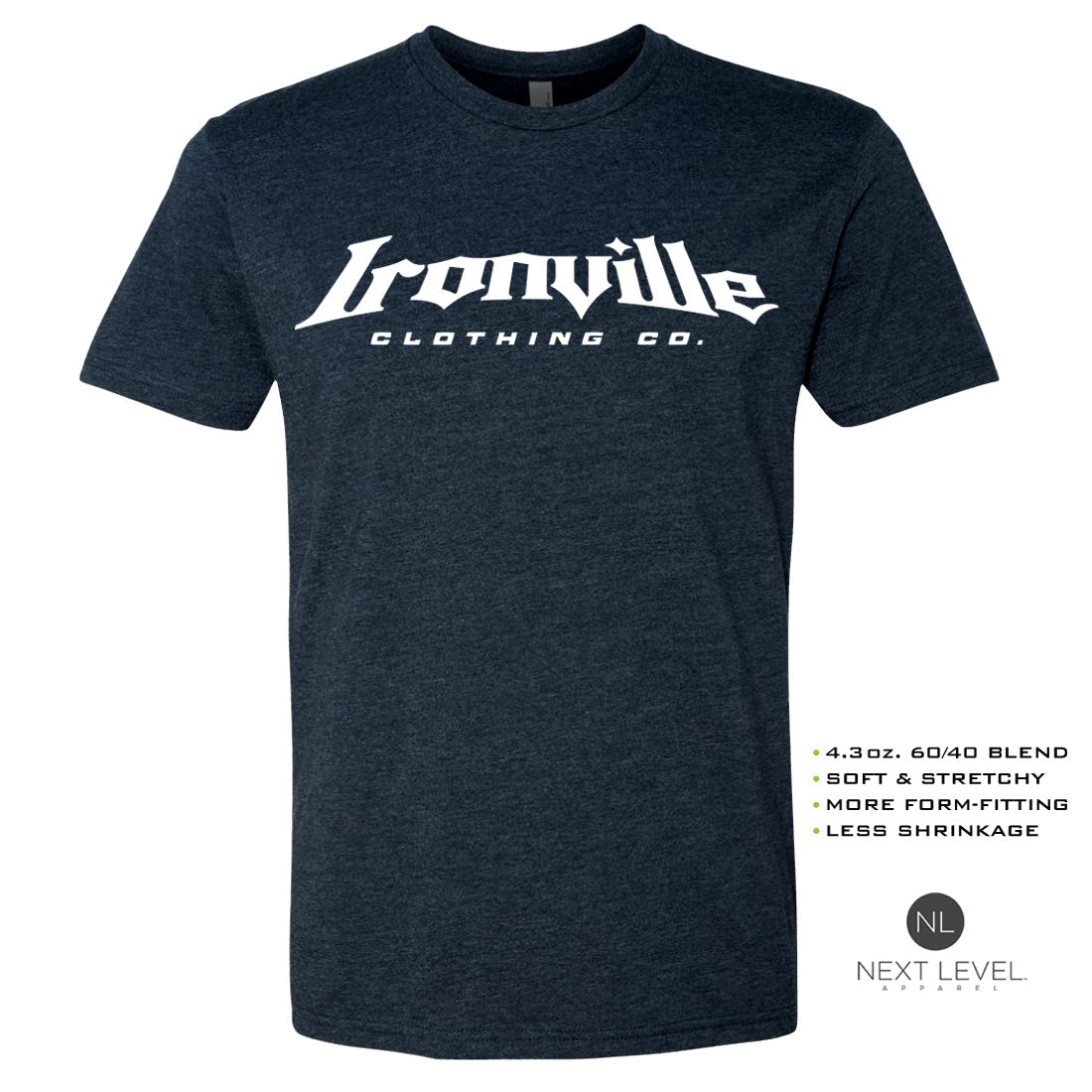 Ironville PROBABLY GO LIFT Soft-Blend Fitted T-shirt