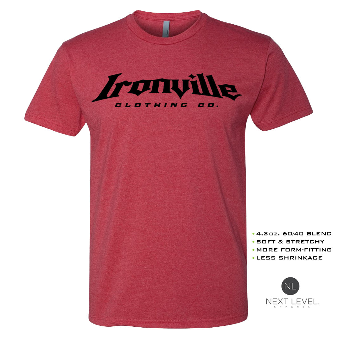 Ironville STATE PRISON Soft-Blend Fitted Gym T-shirt