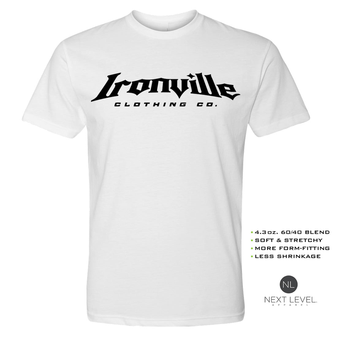 Ironville IRON LIFTERS UNLIMITED Soft-Blend Fitted Gym Tee