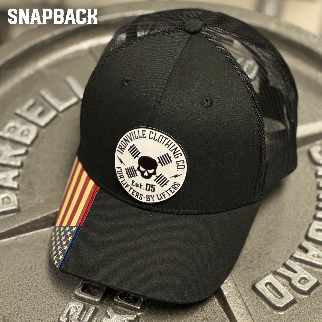 Ironville Crossbones USA SNAPBACK CAP