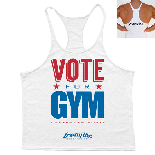 Ironville VOTE FOR GYM Stringer Tank Top